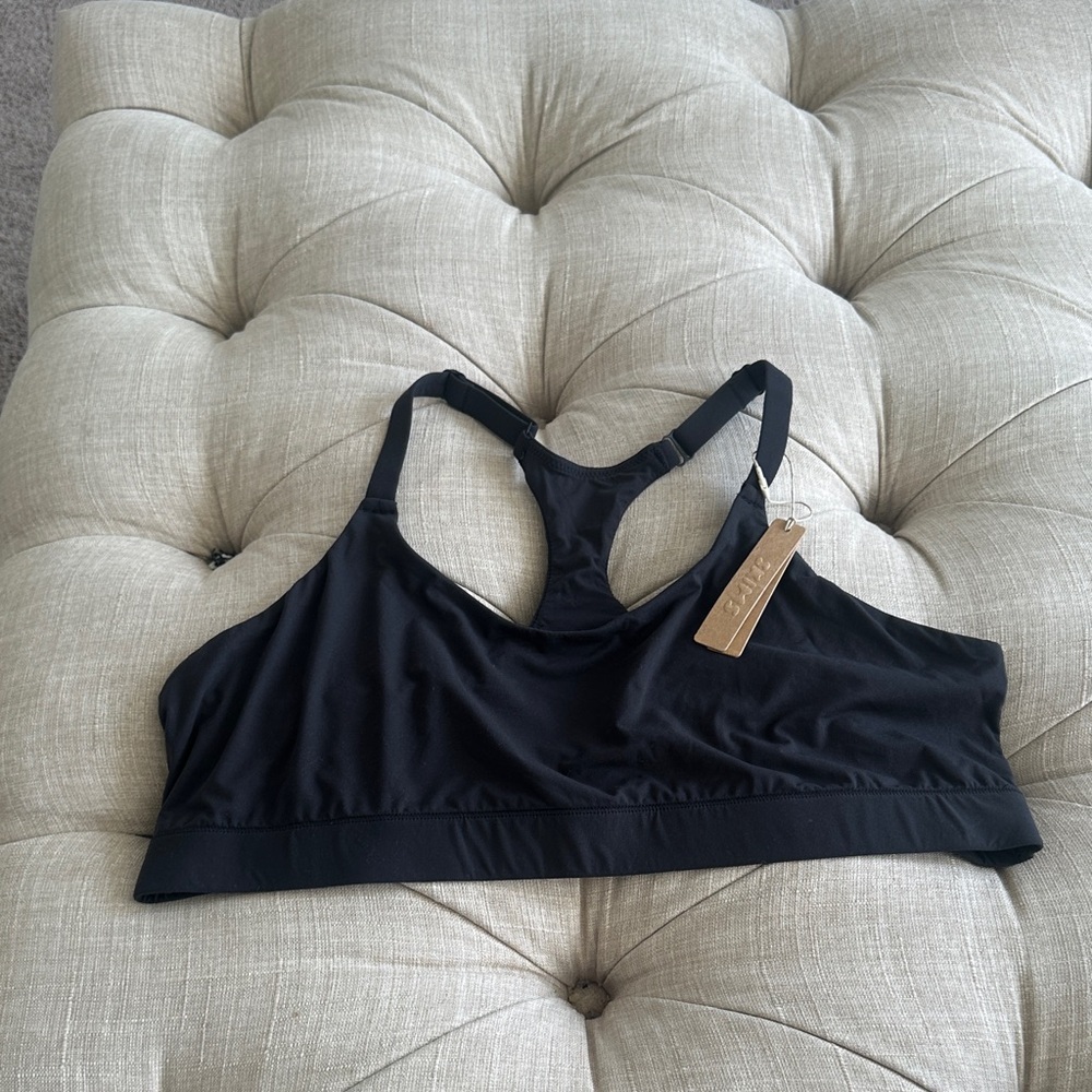 SKIMS Black Racerback Sports Bra